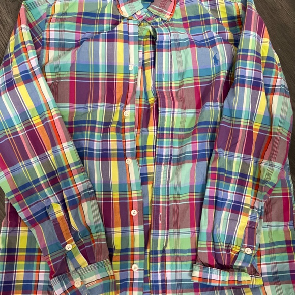 Ralph Lauren Multicolored Plaid Dress Shirt - Picture 2 of 4